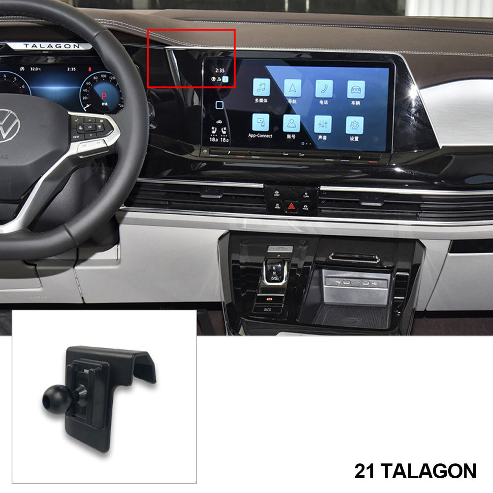 

Dedicated Car Phone Holder Mount with 16.72mm 360 ° Adjustable Ball Head for VW Volkswagen Passat Golf TiguanL 2016-2026 etc.