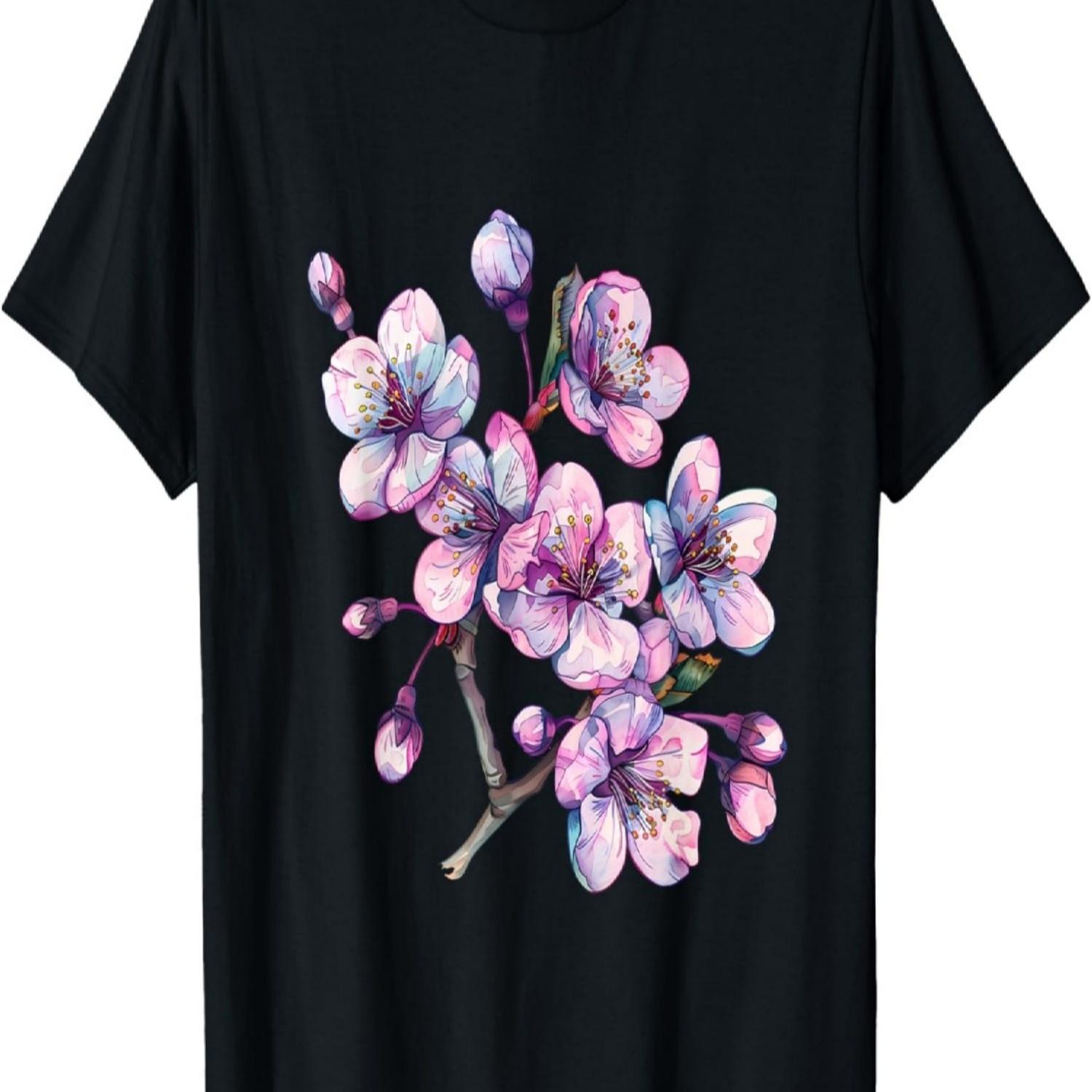 Sakura  Cherry Blossom Japan Flower Cherry Blossom T-Shirt S чёрный