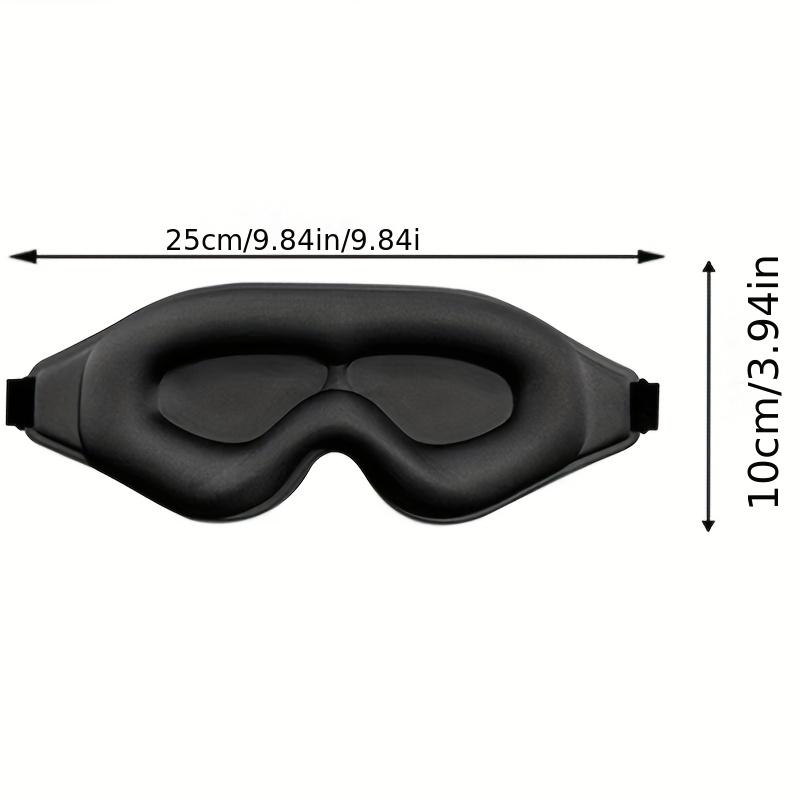 

1PC 3D Stereoscopic Sleep Eye Mask - 100% light-blocking and noise-reducing, adjustable strap, soft and comfortable чёрный