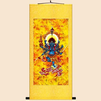 Hanging Scroll, Ususama Myo-o (God of Toilets), Ususama Myo-o, Guardian Deity of the Bathroom, Feng Shui Painting [Safe Childbirth and Fertility],