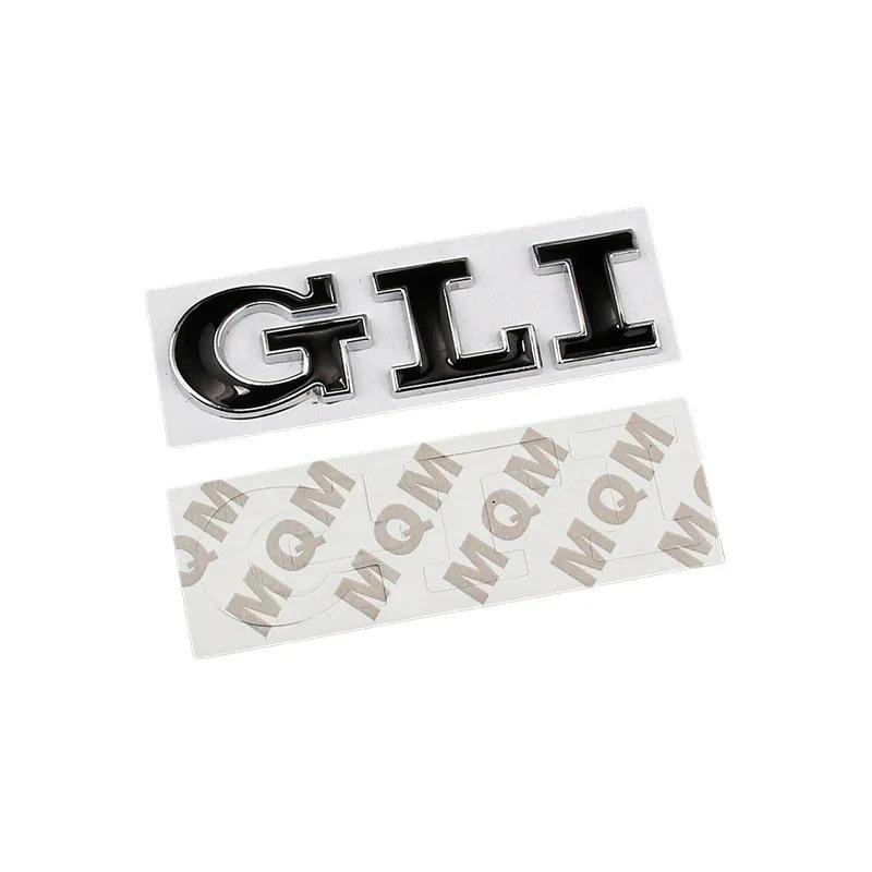 AABIO1 3D Metal Letters GLI Logo Rear Trunk Emblem Badge Car Decal For GTI Volkswagen VW Jetta Passat Virtus Golf Stickers