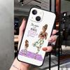 Applicable Iphone15Pro Mobile Phone Case Cartoon Cute Yoga Girl Mobile Phone Case Hair Painting Anti-Drop