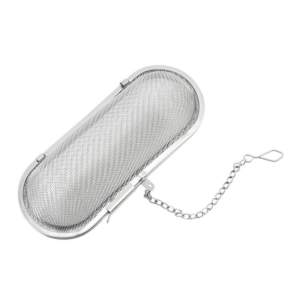 1PC Stainless Steel Cooking Spices Infuser Fine Mesh Loose Tea Herbal Strainer Multi-purpose Residue Filter for Household