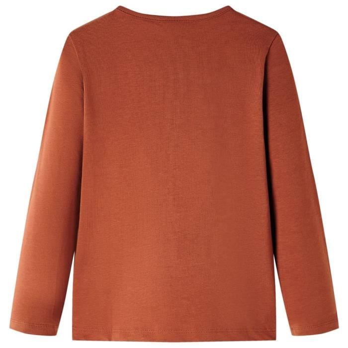 T-shirt enfants manches longues imprimé animal 3 couleurs disponibles 92-104-116-128-140