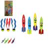 Interaktives Schwimmbad Tauchspielzeug Ringe und Torpedo Set für Kinder Alter 3 bis 6