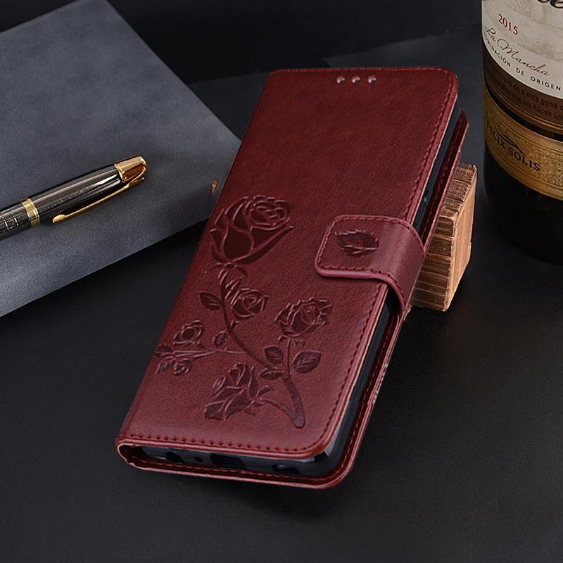 

Кожаный чехол-книжка с цветком розы для Samsung Galaxy A54 A05S A15 A04S A14 A24 A34 A23 A33 A53 S20 S21 S22 S23 Ultra Plus, чехол-кошелек для телефона For Samsung Galaxy A14 коричневый