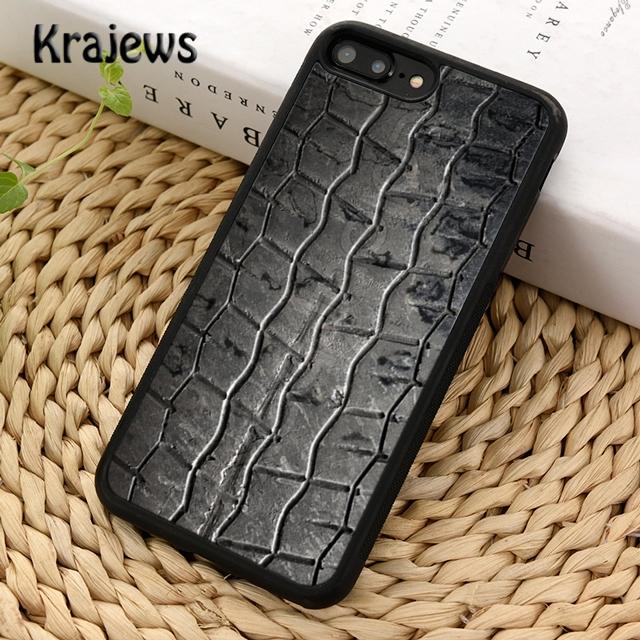 Krajews Cool Tire Tread Wheel Style Track Phone Case Cover For iPhone 14 6s 7 8 Plus XR XS 11 12 13 Pro Max Samsung S21 S22ultra