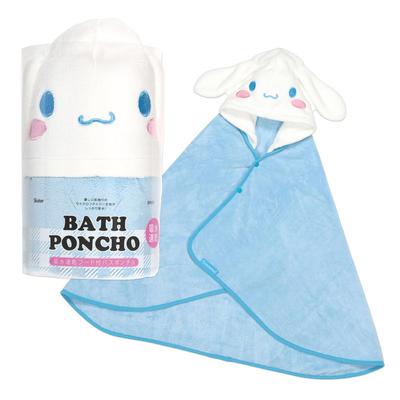 Water Absorbent Quick Drying Hooded Bath Poncho Cinnamoroll Sanrio Height 108 X Width 92cm BPO1-A