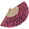 HeyToo Women Held Hand Folding Fan - Bamboo Printed Pattern Foldable Fan - Ideal for Decoration, Wedding, Themed Anniversary Party, Church, EDM,