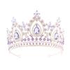 Crystal Bridal Crown Tiara Metal Base Tall Crystal Crown Vintage Queen Crown