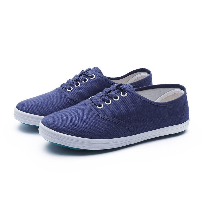 Teniși albi pentru copii cu talpă verde - Pantofi sport din pânză, confortabili și eleganți