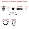 09-15 Classic Chevrolet Cruze Interior Center Console Carbon Fiber Sticker