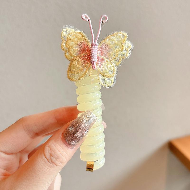 2025 Elastice de păr Little Star cu împletitură bubble - Coadă de cal înaltă, accesorii de păr tip fir telefonic pentru fete