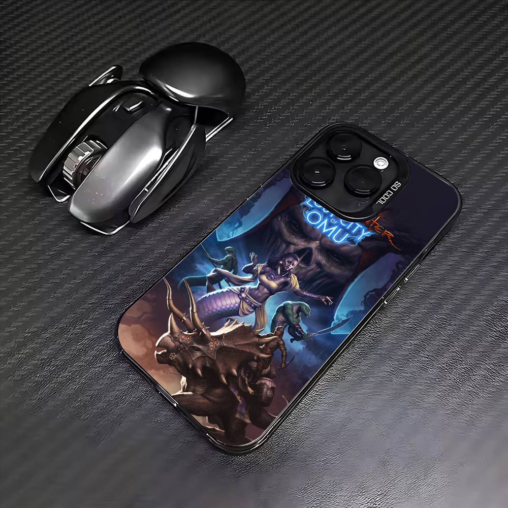 

N-neverwinter nights game Phone Case For iPhone17,16,15,14,13,12,11 Plus,Pro Max Colored Silver Plated Inside Cover iPhone17promax