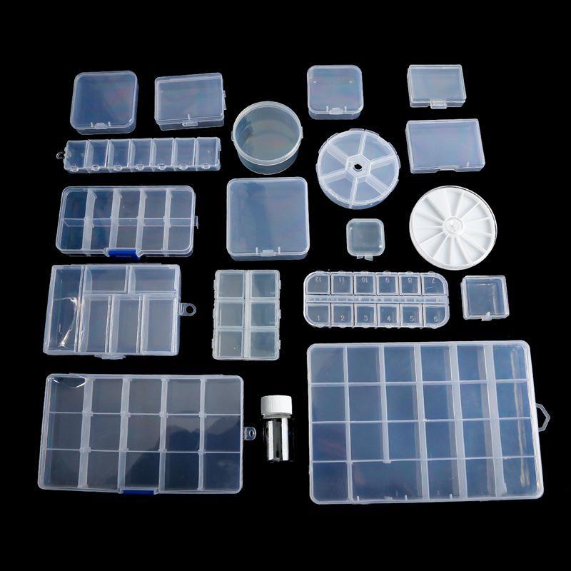 Transparent DIY Jewelry Storage Box - Detachable and Stackable Organizers for Tools and Earrings