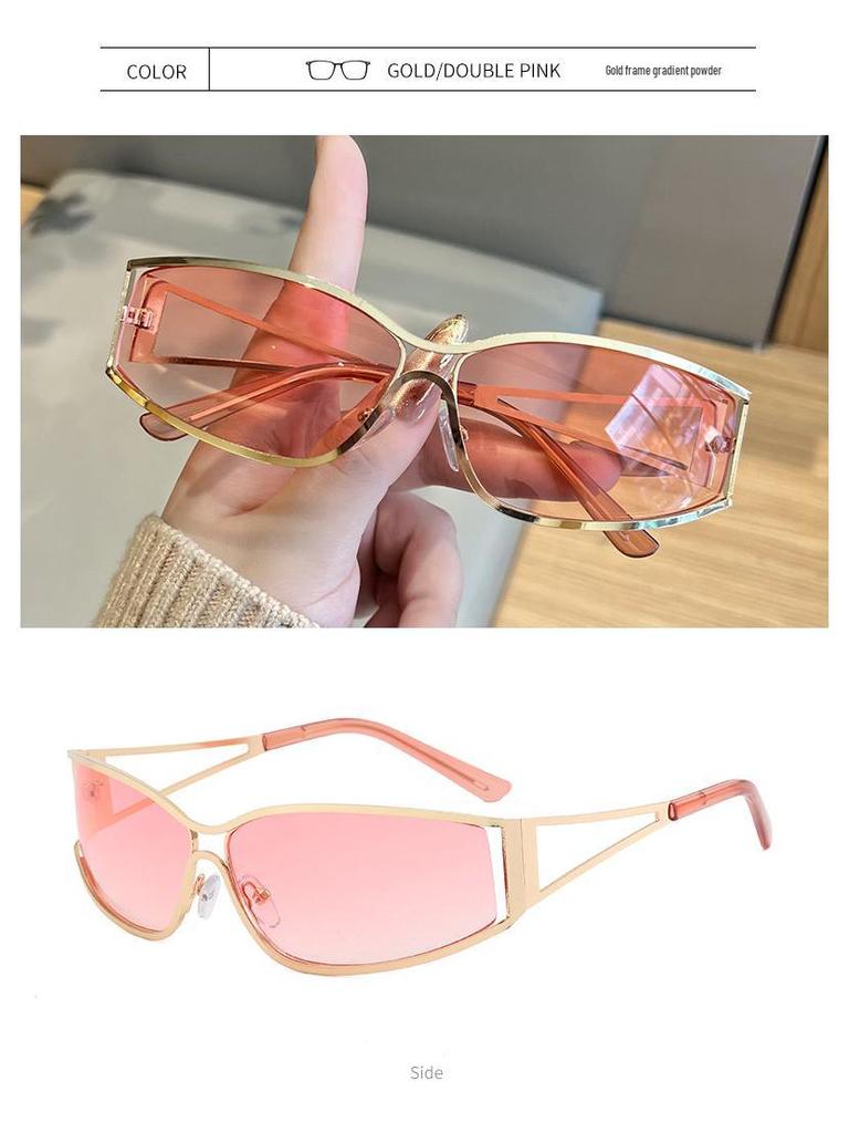 Retro Small Face Cut-Out Sunglasses - European & American Street Style Sunshades