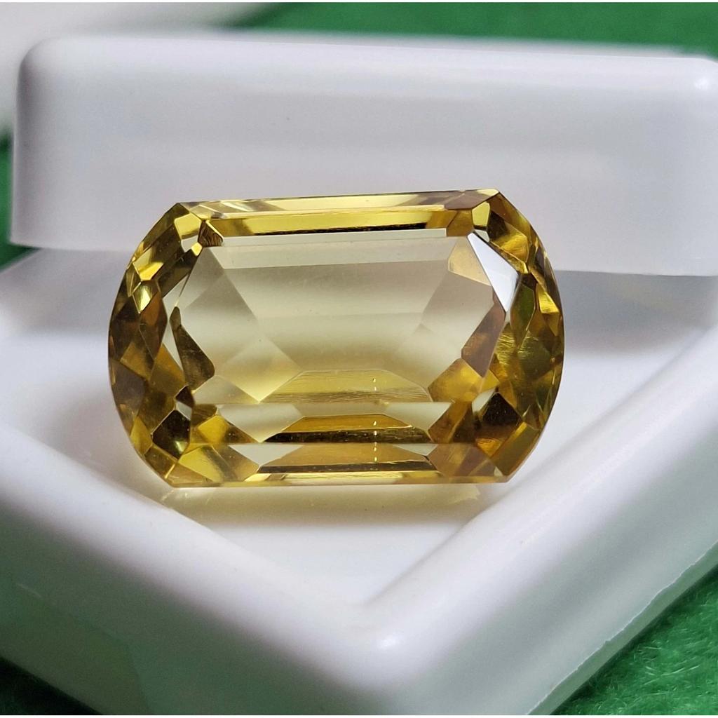 Yellow Sapphire Natural 12-14 Ct Fancy Cut VVS Certified Loose Gemstone