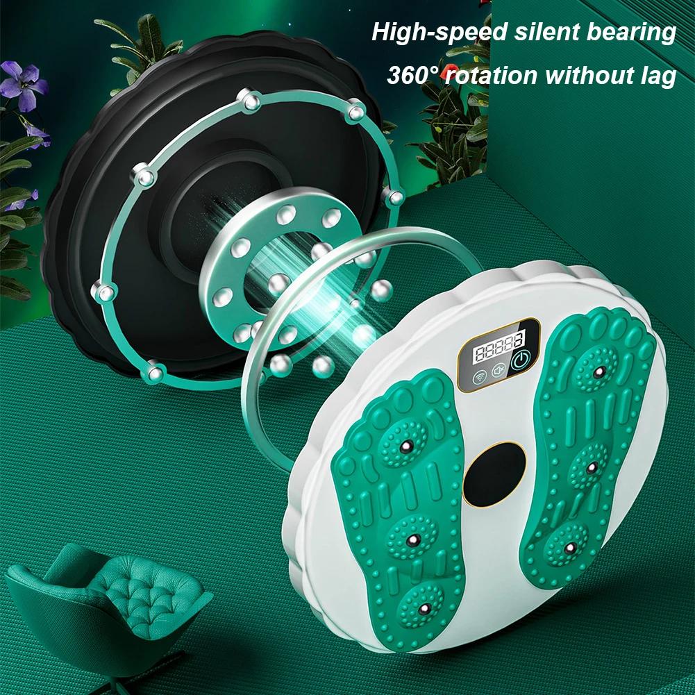 Waist Twisting Disc with Counter Fitness Balance Board LCD Screen Weight Lose Trainer Foot Massage Plate Waist Exercise Equipmen