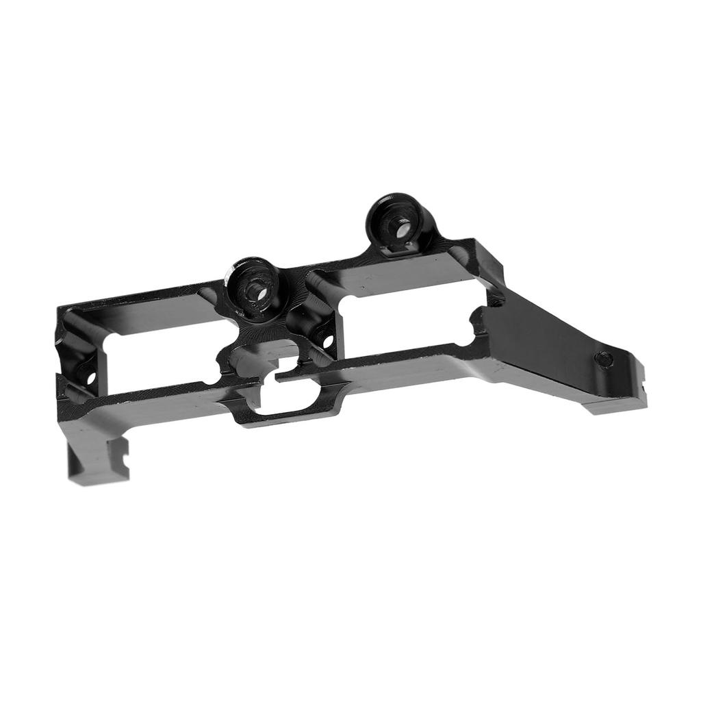 Differential Lock Servo Mount Bracket Aluminum Alloy RC Steering Servo Mount and Screws for 1/10 RC Car Black