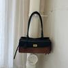 Small Fragrance Color-coordinated Crossbody Bag with Large Capacity Tote Bag, Baguette Style Shoulder Bag for Single Use