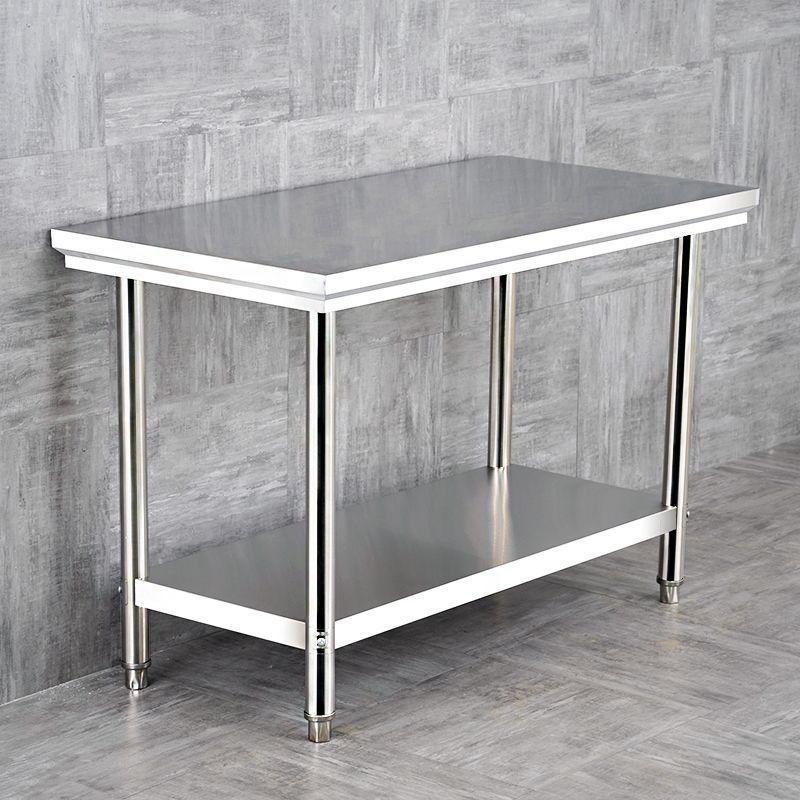 Double-Layer Stainless Steel Kitchen Workbench and Prep Table