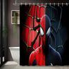 X-Men Team Black Suits Waterproof Shower Curtain For Superhero Bathroom Decor
