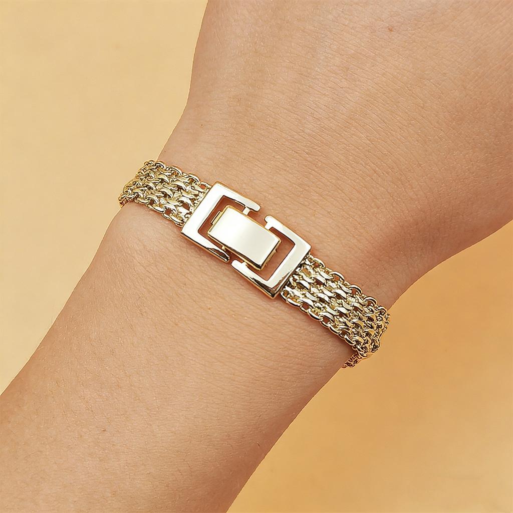 Bracciale elefante design vuoto alla moda gioielli di lusso leggero bracciale a catena larga da donna