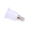 2Pcs E14 To E27 E14-D27 Adapter Conversion Socket Fireproof Plastic Converter Socket Bulb Adapter Lamp Holder Adapter