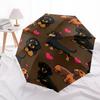 Dachshund Heart- Automatic Umbrella,Suitable for Men and Women, Outdoor Accessories, Suitable for Birthdays 1018b