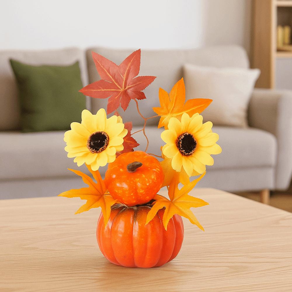 Happy Halloween Day Maple Leaf Ornaments Home Decoration Thanksgiving Day Bonsai Home