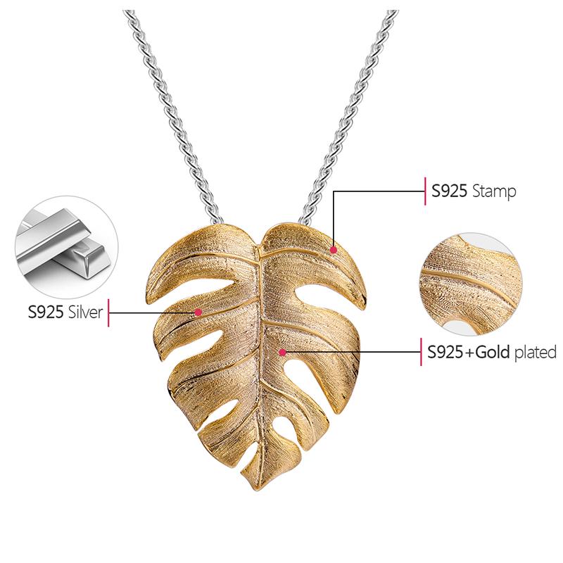 Lotus Fun Monstera-Bltter, handgefertigter feiner Schmuck, kreativer  Design-Anhnger ohne Halskette fr Frauen  zu niedrigen Preisen im  Onlineshop Joom kaufen