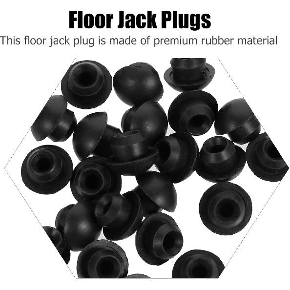 Balacoo Floor Jack Plugs Hydraulic Oil Filler Plugs Rubber Seal Replacement 0.51 Inch Leak Resistant Jack Plug for Car Maintenance Repair