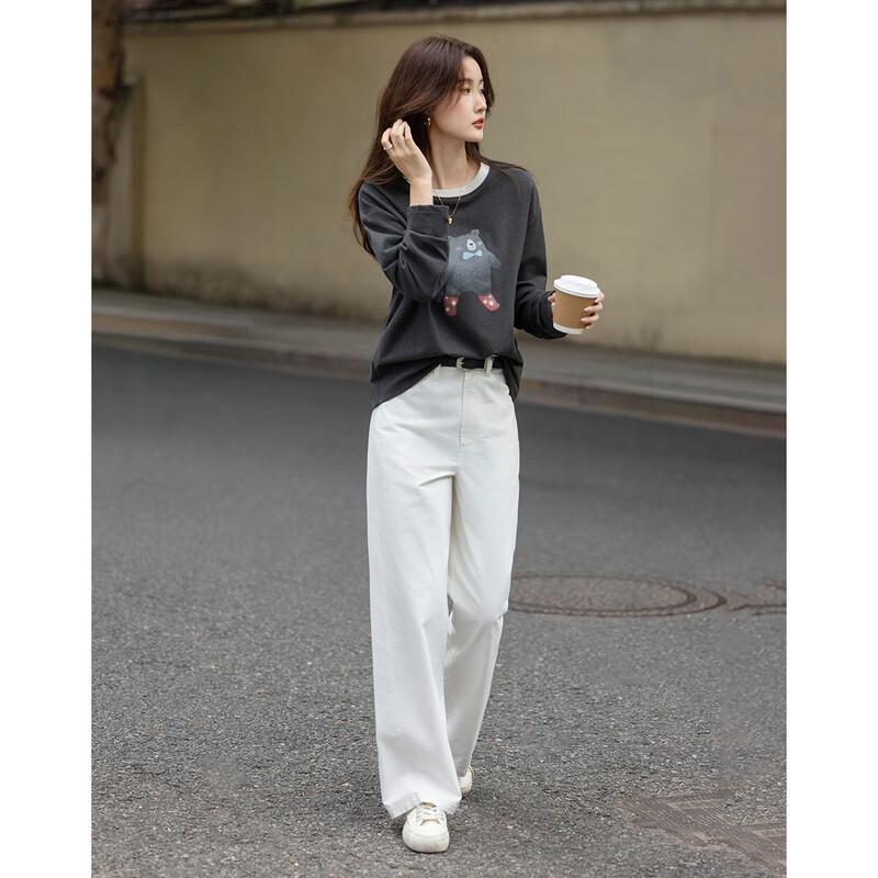 Demana Petite Women's Warm Bear Print T-Shirt