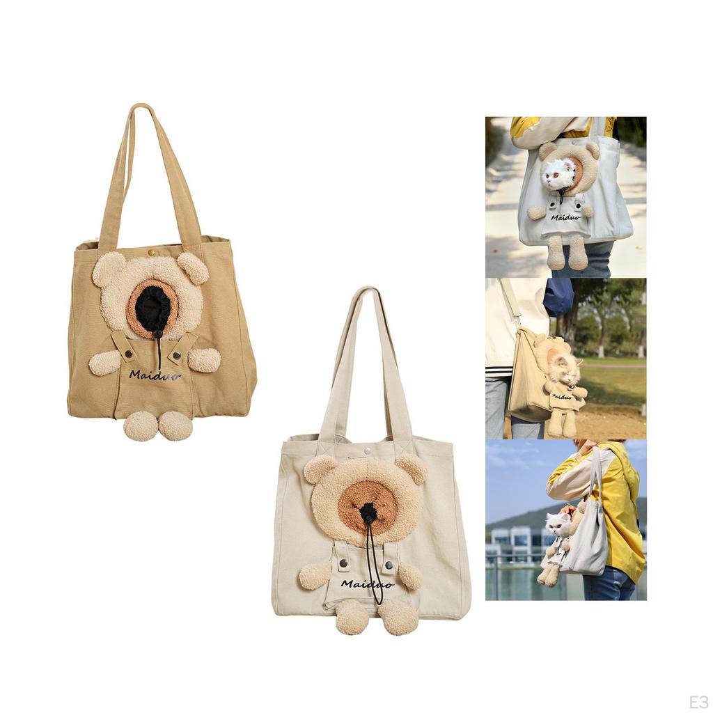 Torba na ramię, torebka, uchwyt, transporter dla kota, szeroki i wygodny pasek, przenośny dla szczeniaka,