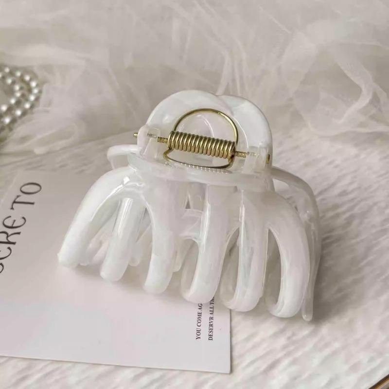 Pumpkin Grab Clip Large Hair VolumeShark ClipHigh-end Look Back of The Head Updo Hair Clip