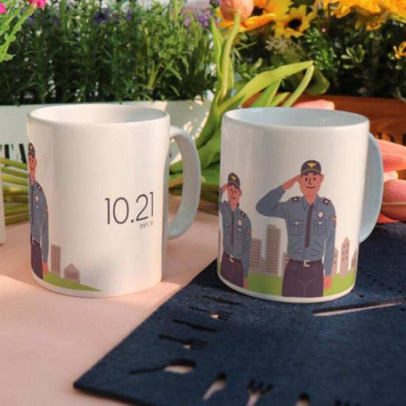 bh197-Design Mug 2p-October 21st Police Day