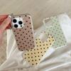 Minimalist INS Polka Dots Korean Phone Case For Iphone 17 Air 16 16e 17e 15plus 14 13 12 11 Pro Max Texture Stylish Back Cover