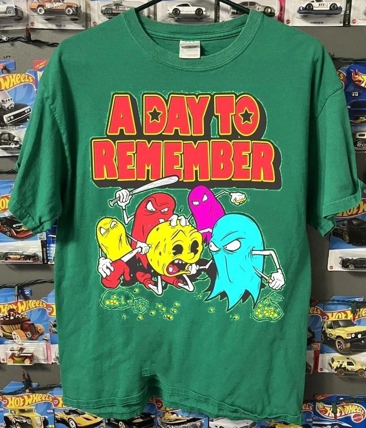 A Day To Remember rock tour concert short sleeve irish green color shirt S-5XL Unisex T-Shirt L