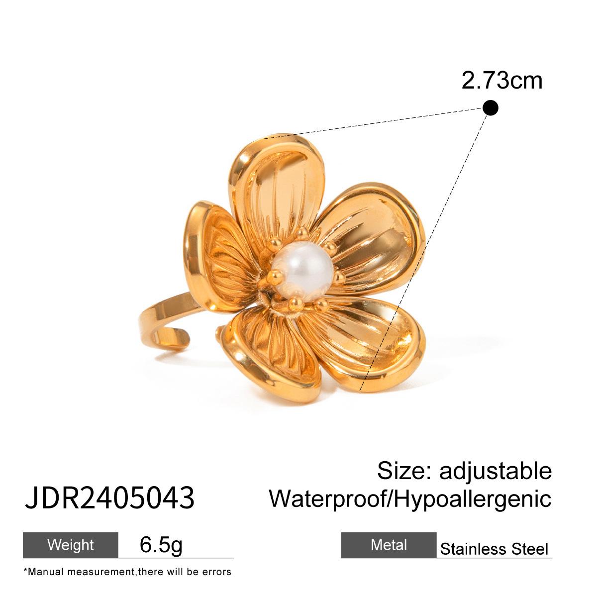 

JYL TS Bracelet Jewelry Set Flower Necklace Earrings Ring Bangle Invites Joy & Beauty JDR2405043 индиго