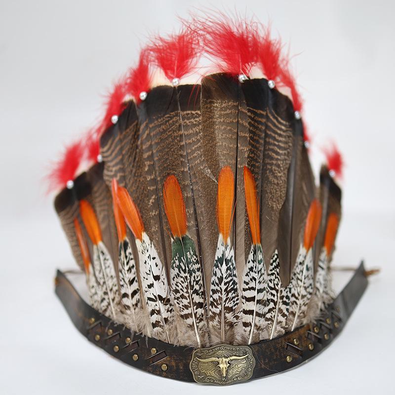 Native American Feather Headdresses: Versatile Styles for Children & Adults, Perfect for Festivals, Performances, and Costumes.