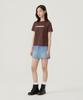 COVERNAT WOMAN Cool Cotton Cooper Logo T-Shirt Heather Grey