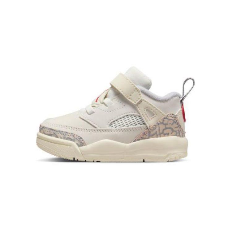 Air Jordan Spizike Low TD Coconut Milk Baby Sneakers Cream Sail University-Red FQ3952-100