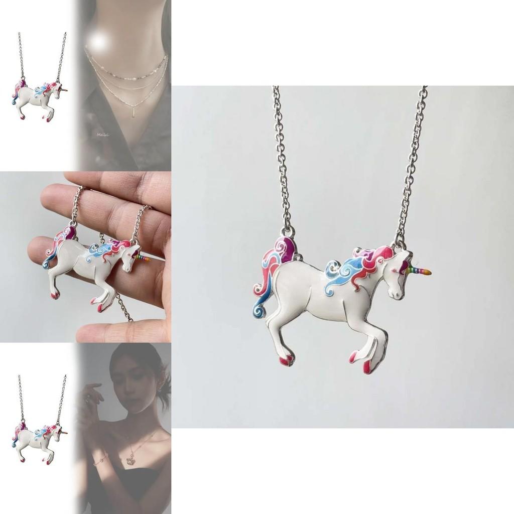 Animal Pendant Necklace With Oil Drip Finish For Women Fashion Accessory