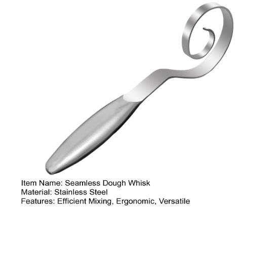 Nahtloser Teigschläger Edelstahl Dänischer Teigschläger für Sauerteig Pizza Gebäck Effizientes Mischen Ergonomischer Griff Spülmaschinenfest Brotschläger