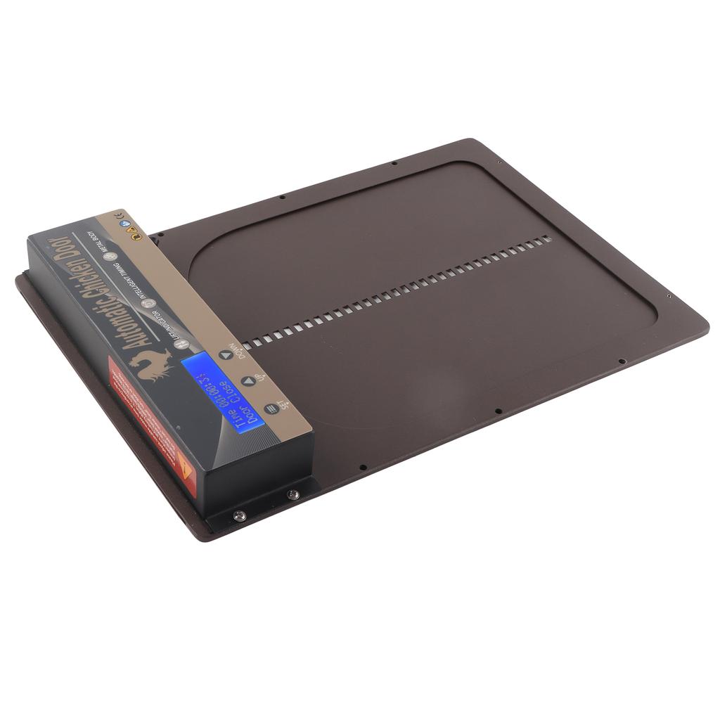 Automatic Chicken Coop Door with Timer Aluminum Alloy LED HD Display Battery Powered Auto Chicken