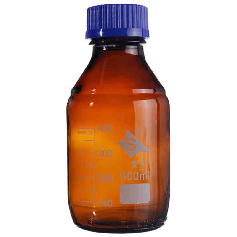 Laboratory Glass Reagent Bottles with Screw/Wide Caps