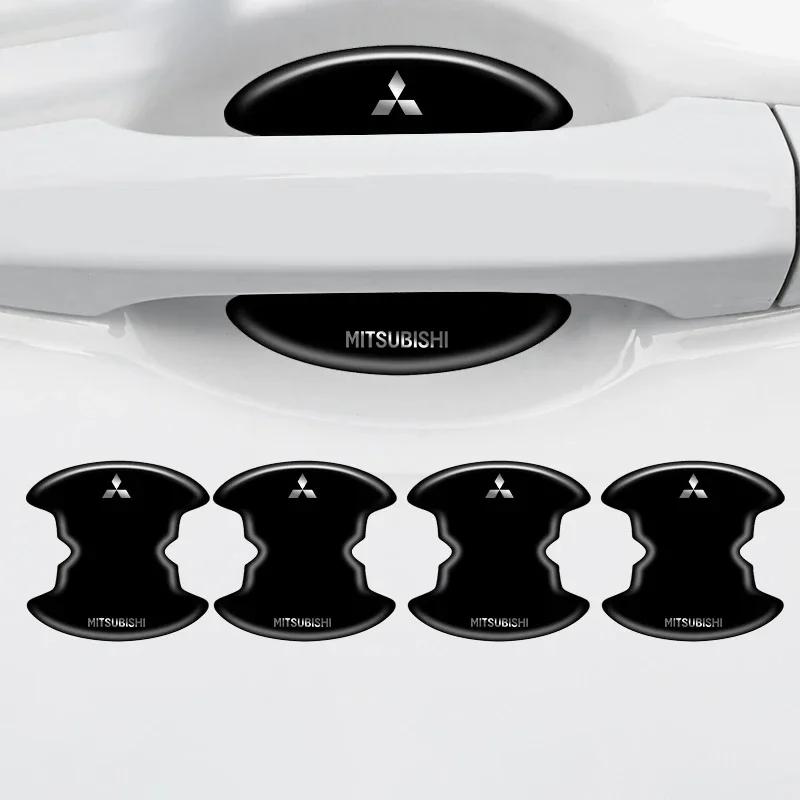 Adesivi antigraffio per maniglia a coppa portiera auto Copertura per Mitsubishi Lancer ASX Outlander Delica Ralliart Competition Evolution