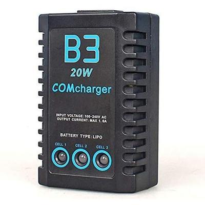 Balanced Charger B3 20W 1.6A – Compact and Portable – AC 100-240V 50/60Hz – Easy Connection for 2S-3S LiPo Batteries