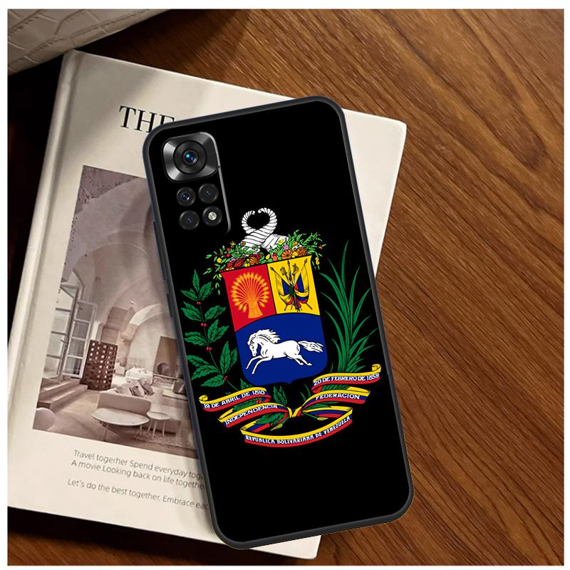 Venezuela Flag Coat Of Arms Case For Xiaomi Redmi Note 12 Pro 8 9 10 11 Pro 9S 10S 11S 12S 9A 9C 9T 10A 10C 12C Cover
