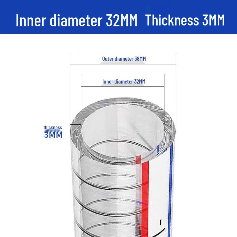 PVC Transparent Steel Wire Reinforced Corrugated Hose